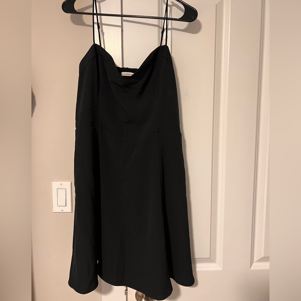 Women’s black slip mini dress